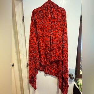 Manaola Red and Black Swim Sarong